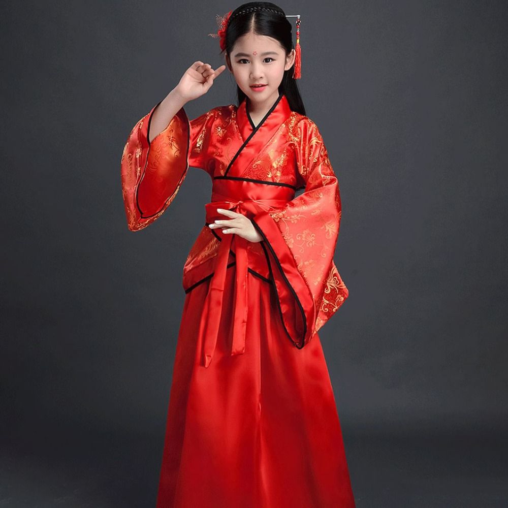 Ethnic Fashion Style - Moda étnica infantil trajes antigos impresso