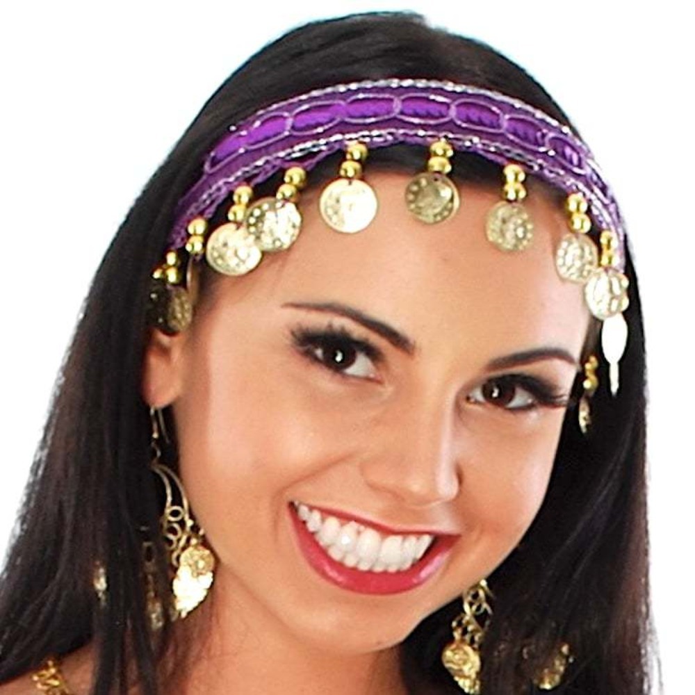 Ethnic Indian Fashion - Tiara de Plástico Multicolorida de Moda,