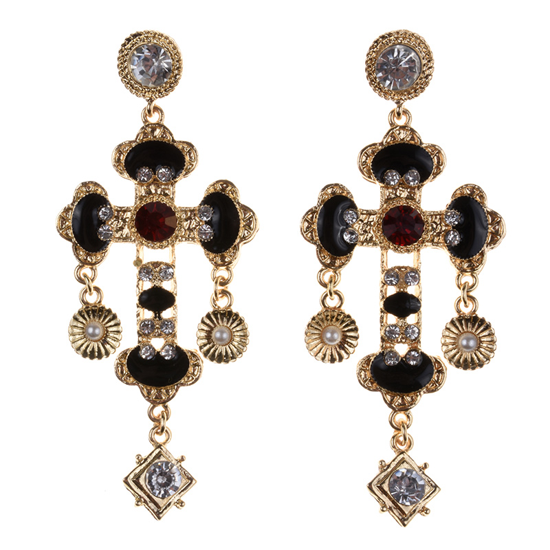 Ethnic Indian Fashion - Novidade 2026: Brincos de Cruz Barroca
