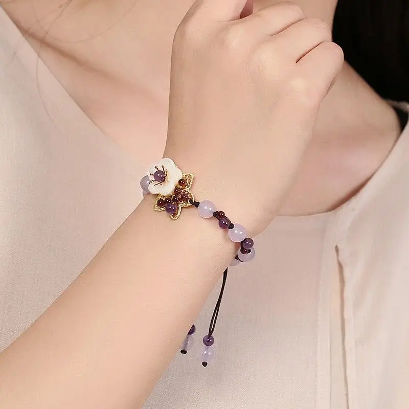 Ethnic Fashion Style - Pulseira de Cristal Chinesa Mori, Estilo