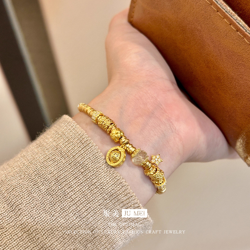 Ethnic Fashion Store - Pulseira de ouro 24K 9999, estilo