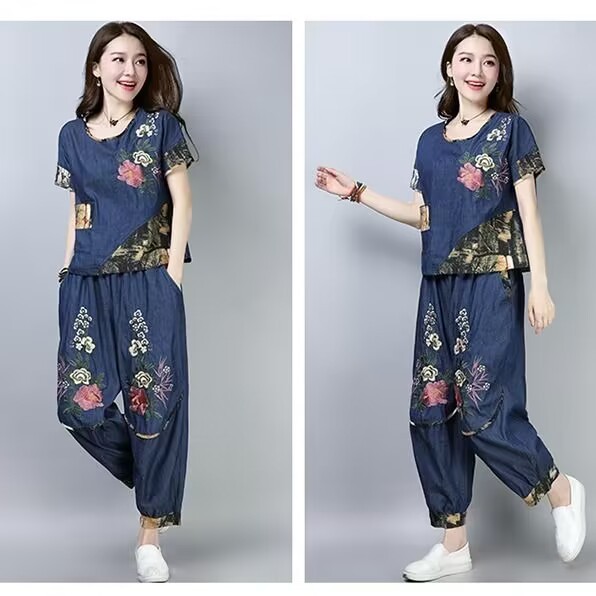 Ethnic Wear In Fashion - Conjunto feminino plus size estilo étnico,