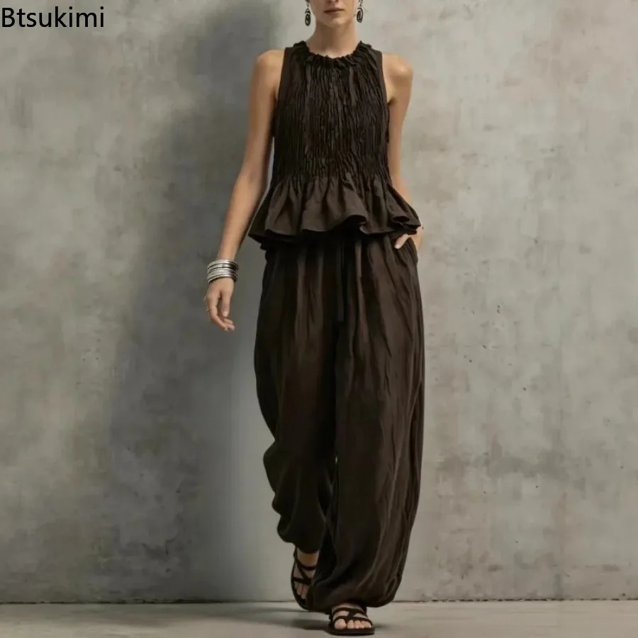 Ethnic Fashion Collection - Conjunto Casual Feminino de 2 Peças: