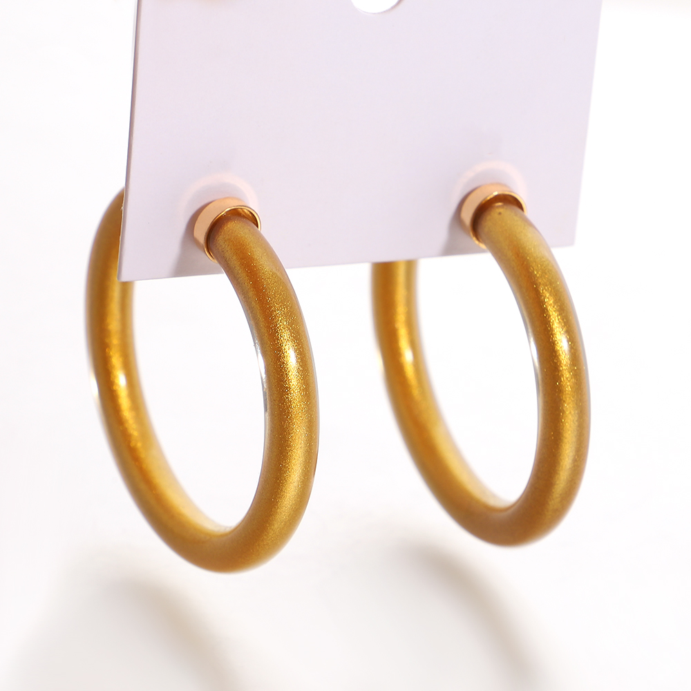 Ethnic Indian Fashion - Amorcome-Brincos de Argola de Silicone para
