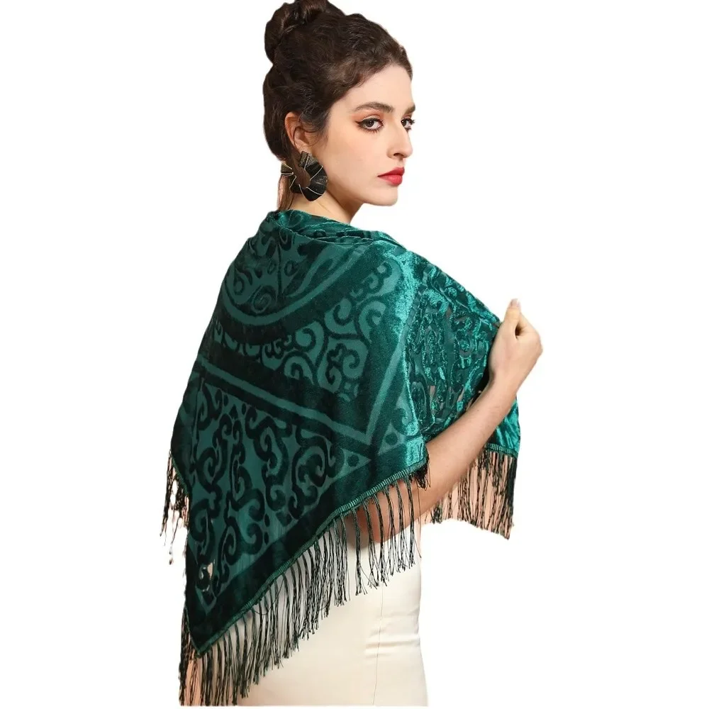 Ethnic Fashion Collection - Xale jacquard de veludo AW25 com