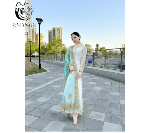 Traje de dança Xinjiang bordad - Salwar Kameez Set avaliação e preço
