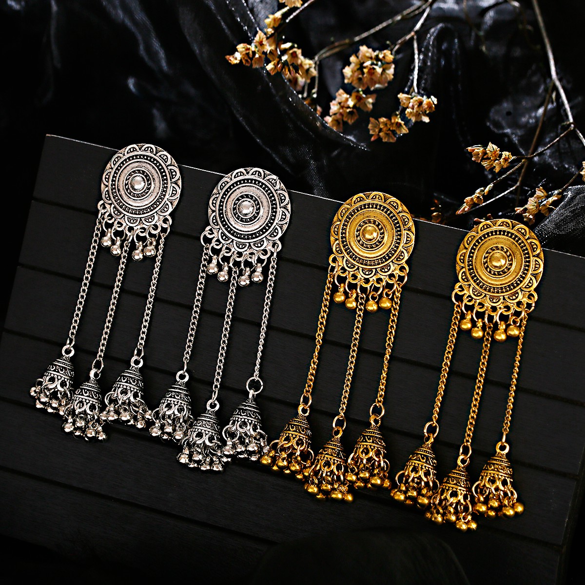 Étnico vintage redondo flor lo - Ethnic Indian Fashion avaliação e preço