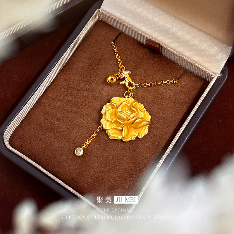 Colar feminino de ouro 24K 999 - Ethnic Fashion Store avaliação e preço