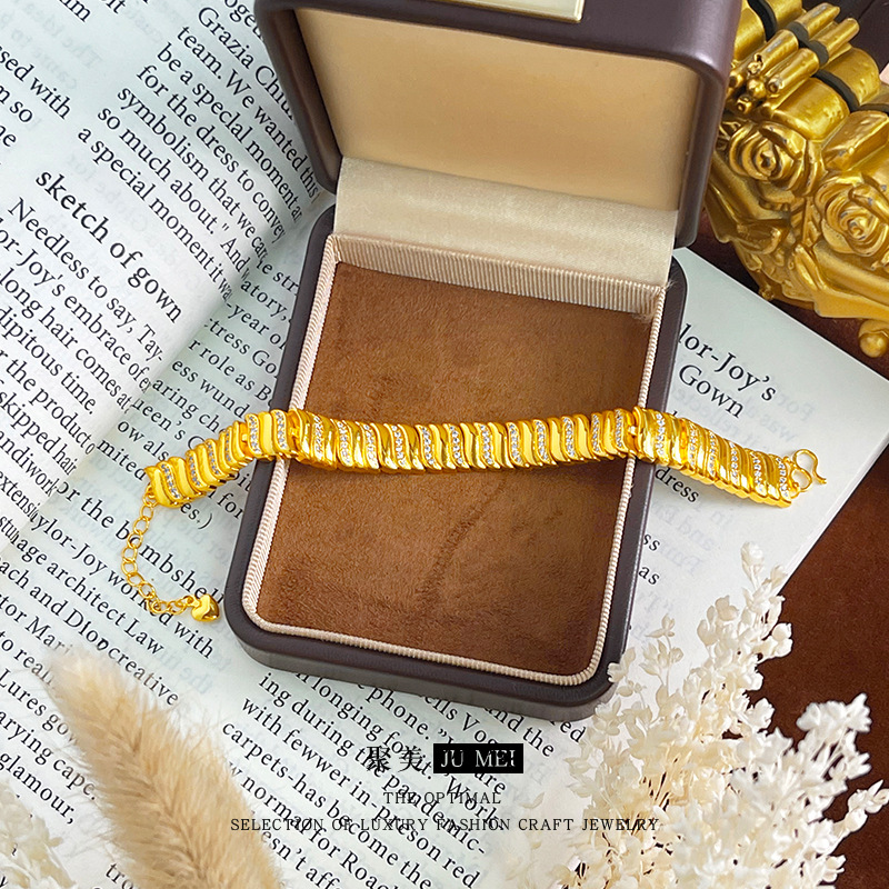 Pulseira de ouro 24K 9999 com  - Ethnic Fashion Store avaliação e preço