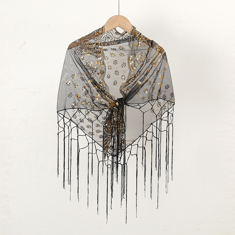 Lenço Triangular com Franjas d - Ethnic Fashion Sale avaliação e preço