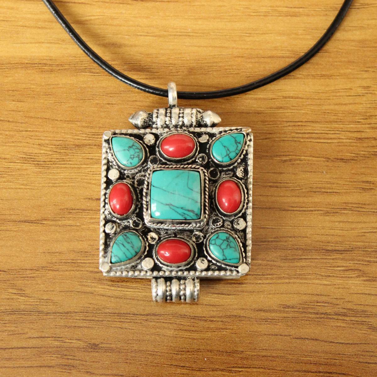 Pn257 étnico tibetano prata me - Ethnic Fashion Store avaliação e preço