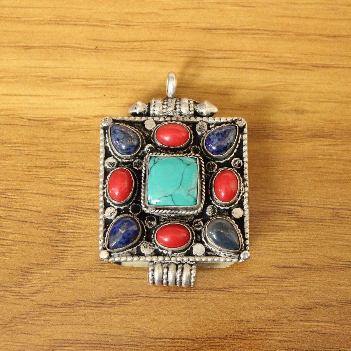 Pn257 étnico tibetano prata me - Ethnic Fashion Store avaliação e preço
