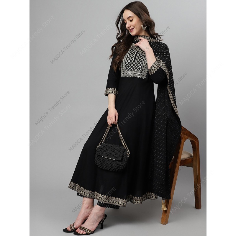 Conjunto de Kurta e Calça em R - Salwar Kameez Set avaliação e preço