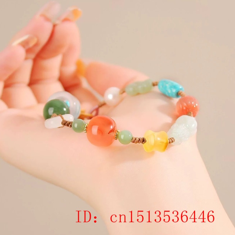 Pulseira de Jade Natural perso - Ethnic Fashion Style avaliação e preço