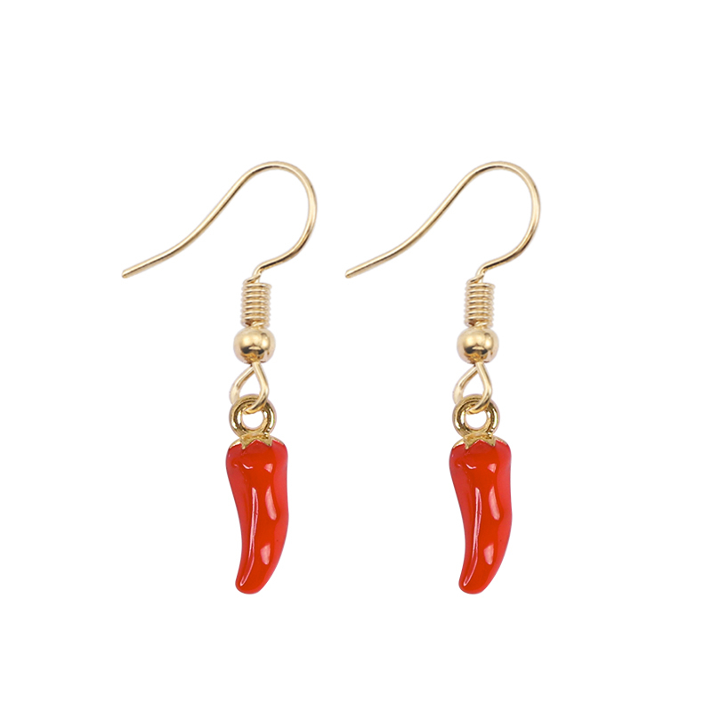 Brincos de pimenta vermelha bo - Ethnic Fashion Sale avaliação e preço