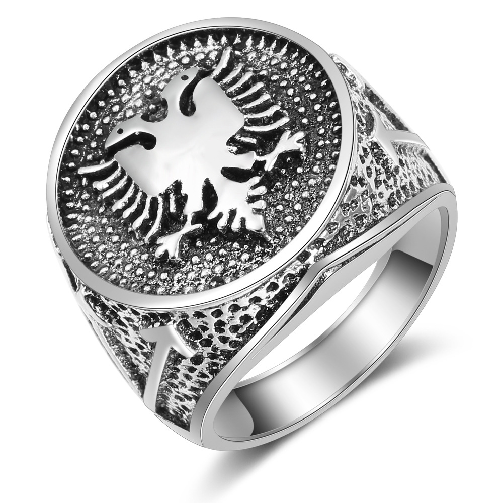 Anel de águia de duas cabeças  - Ethnic Fashion Logo avaliação e preço