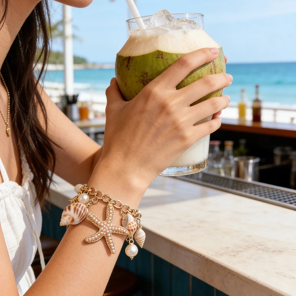 Pulseira Feminina Estilo Praia - Ethnic Fashion Wear For Women avaliação e preço